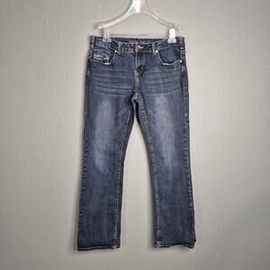 Cowgirl Tuff Jeans Womens 32x33 Measured 34 x30 1/2 DFMI Night Stretch Boot Cut